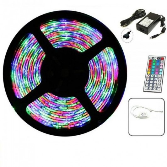 Banda LED RGB multicolor cu telecomanda 5 metri