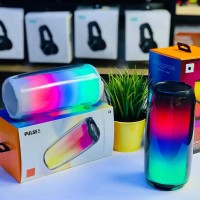 Boxa portabila cu lumini colorate, Bluetooth, PLUSE5, Alb