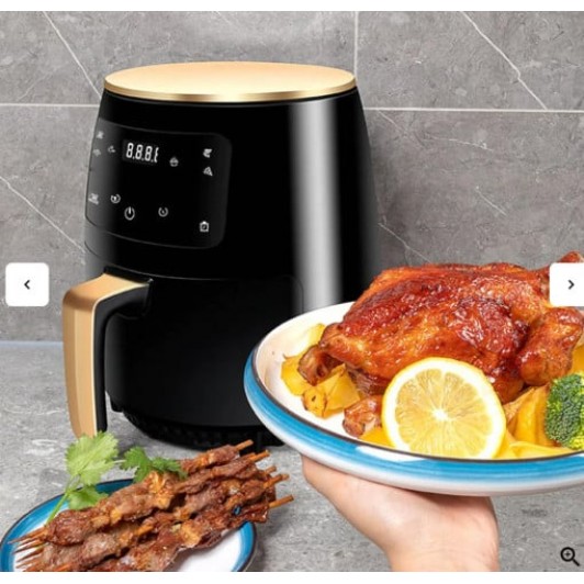 Friteuza cu aer cald, S-18 Air Fryer, 2400W, capacitate 6L si afisaj digital, LCD Touch control