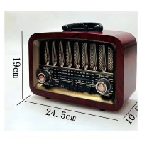 Radio portabil retro, Bluetooth, Usb, Card, Acumulator