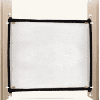 Bariera cu plasa de protectie usa pentru caini, 110 x 75 cm, negru