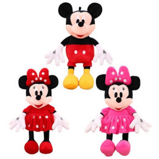 Jucarie muzicala Mickey Mouse sau Minnie Mouse 30 cm