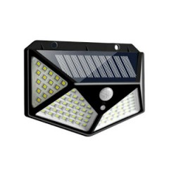 Lampa 100 LED cu panou solar, senzor de miscare