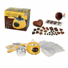 Aparat electric pentru topit ciocolata + Set Fondue - Chocolatiere