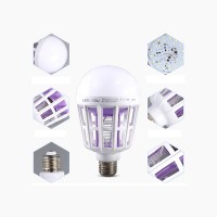 Bec LED 15 W, 2 in 1 cu lampa UV anti insecte