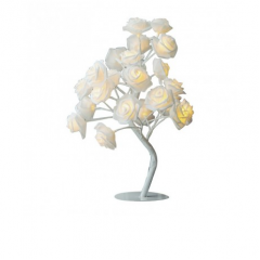 Copacel decorativ tip veioza, Cotton Ball 24 LED
