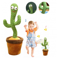 Jucarie de plus - Cactus dansator si vorbitor, dimensiuni 35 cm x 12 cm
