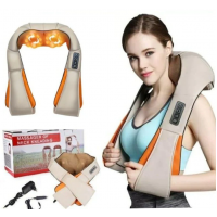 Aparat de masaj cervical, cu infrarosu si bile, 24W, piele