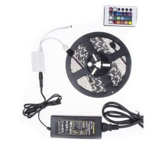 Banda LED RGB, cu Led-uri SMD 5050, Pentru Interior si Exterior, cu Telecomanda
