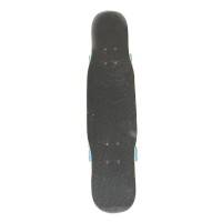 Skateboard cu Roti din Silicon, Placa din Lemn cu 7 Straturi, 79 x 20 cm, Model Blue Sky