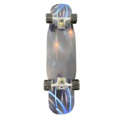 Skateboard cu Roti din Silicon, Placa din Lemn cu 7 Straturi, 79 x 20 cm, Model Infinite Energy