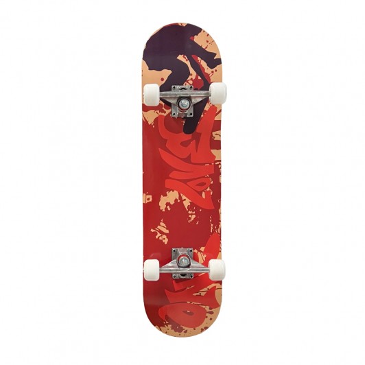 Skateboard cu Roti din Silicon, Placa din Lemn cu 7 Straturi, 79 x 20 cm, Model One Love