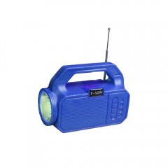 Lanterna Portabila Bigshot TT-5291 cu Radio, Bluetooth, Panou Solar, SD, Card, Albastru