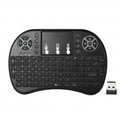 Mini Tastatura iluminata, wireless, Neagra