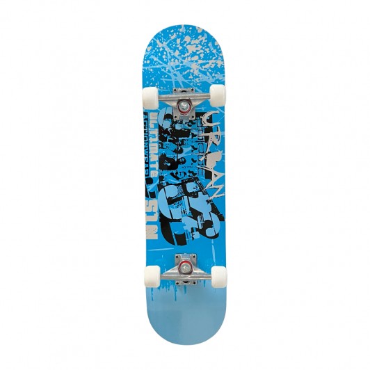 Skateboard cu Roti din Silicon, Placa din Lemn cu 7 Straturi, 79 x 20 cm, Model Urban Ultimate