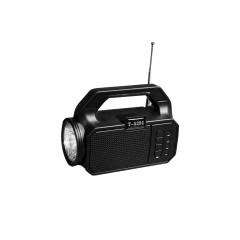 Lanterna Portabila Bigshot TT-5291 cu Radio, Bluetooth, Panou Solar, SD, Card, Negru