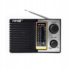 Radio Portabil cu Acumulator si Lanterna, NSQ33BT, FM/AM/SW, Bluetooth, USB, TF Card, Negru
