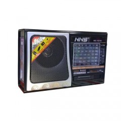 Radio Portabil cu Acumulator si Lanterna, NS1521U, FM/AM/SW1-6, 8 Benzi, USB, TF Card, Negru