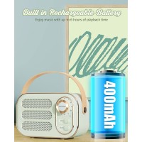 Mini Radio Portabil Retro, DW13BT, Acumulator Incorporat, Bluetooth, AUX, USB, TF Card, Verde
