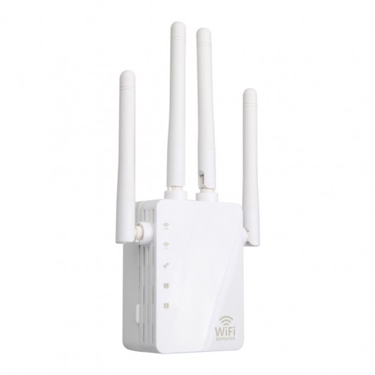 Mini Router U711N Wireless, Repeater, Amplificator Semnal WI-FI, 300Mbps, 4 Antene, Alb