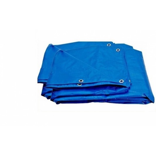 Prelata impermeabila albastra 4×5 m, cu inele , 175 gr/m2, Calitate Premium