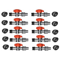 Kit irigare cu 40 accesorii pentru banda de picurare de 16 mm