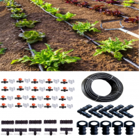 Kit complet Tub de picurare diametru 16 mm, rola 100 m, picuratori 50 cm, 4 L/h, plus 100 accesorii