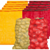 Saci plasa Raschel, rosu, 20 KG, 1 set x 100 buc.