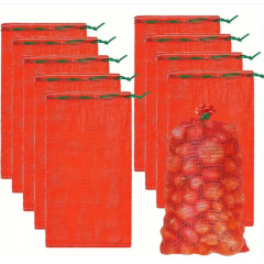 Saci plasa Raschel, portocaliu, 10 KG, 1 set x 100 buc.