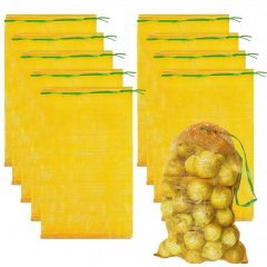 Saci plasa Raschel, galben, 20 KG, 1 set x 100 buc.