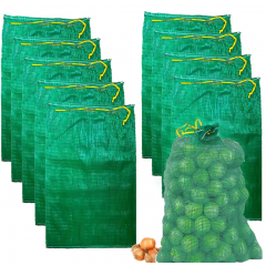 Saci plasa Raschel, verde, 20 KG, 1 set x 100 buc.