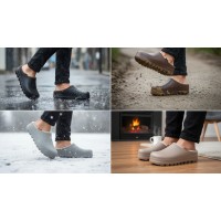 Saboti impermeabili barbati, marimi 43 - 45, imblaniti 2 culori, ideali in sezonul de toamna - iarna