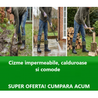 Cizme pescuit kaki barbati impermeabile, imblanite, antiderapante, calduroase si confortabile