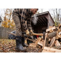 Cizme negre barbati impermeabile, imblanite, rezistente, antiderapante, calduroase si confortabile