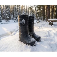 Cizme negre Wandelust barbati impermeabile, imblanite, antiderapante, calduroase si confortabile