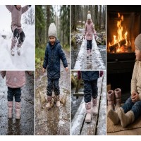 Cizmulite bej copii, impermeabile si imblanite, marimi 30/31 , 31/32, 32/33, 33/34, 34/35, 35/36