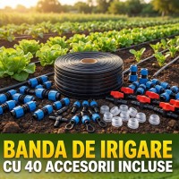 Banda de picurare 100 m, picurare din 20 in 20 cm, 2.2 l/h, 6 mil, D-16 mm