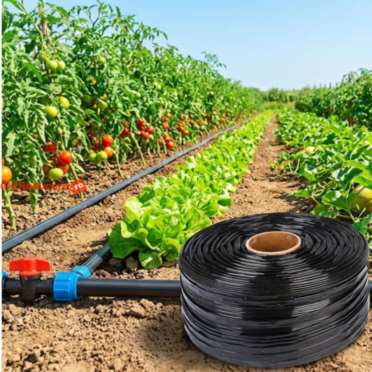 Banda de picurare 100 m, picurare din 50 in 50 cm, 2.2 l/h, 6 mil, D-16 mm Banda de picurare 100 m, picurare din 50 in 50 cm, 2.2 l/h, 6 mil, D-16 mm