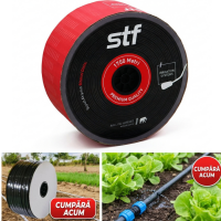 Banda de Picurare STF, 1.6 l/h, 8 mil, D-22 mm, 40 cm, 1750m/rola