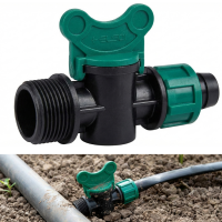 Robinet pentru banda de picurare, 17 x 16 mm, cu garnitura