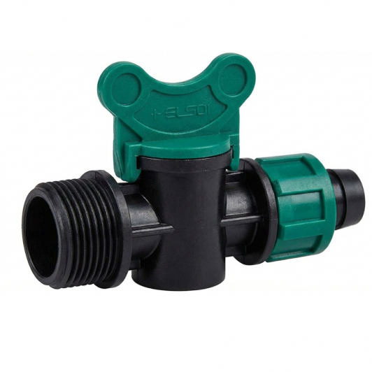 Robinet pentru banda de picurare cu piulita si FE 3/4'' x 17 mm