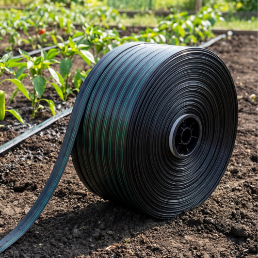 Banda de Picurare 50 X 50 cm, debit 2.2 l/h, 6 mil, diametru 16 mm, 2500 m/rola, calitate premium