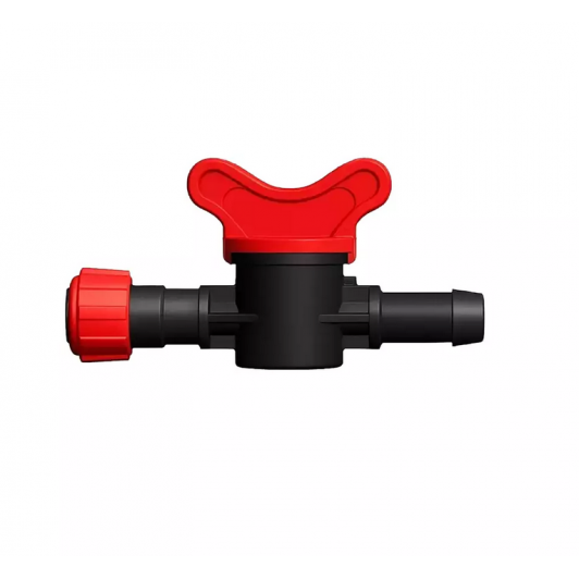 Robinet conector diametru de 16 mm, pentru banda picurare, cu inel, calitate premium STF106