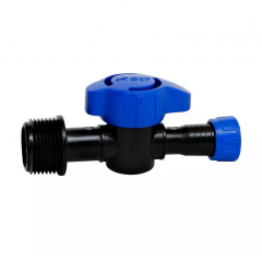 Robinet filetat diametru de 16 mm, 3/4 inch  pentru banda picurare, cu inel, STF396