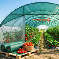 Plasa umbrire 2 m x 25 m, Densitate 40%, Protectie UV verde, ideala pentru sere, terase