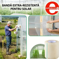 Scotch rezistent 7,5 cm x 25 m lungime, banda pentru reparatii folie de solar