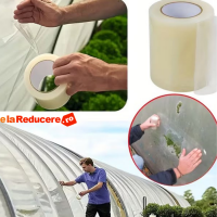 Scotch rezistent 7,5 cm x 25 m lungime, banda pentru reparatii folie de solar