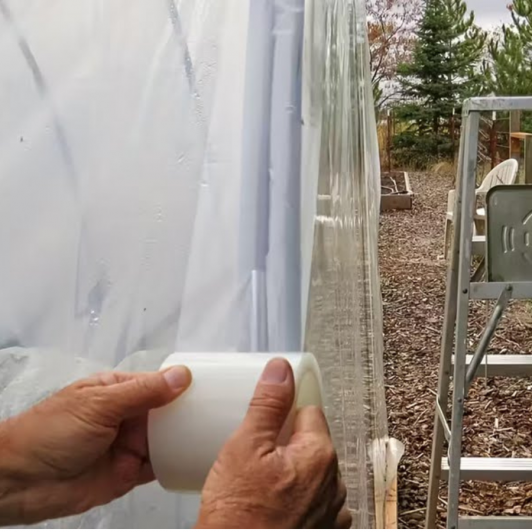 Scotch rezistent 7,5 cm x 25 m lungime, banda pentru reparatii folie de solar