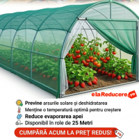 Plasa umbrire 1 m x 100 m, Densitate 40%, Protectie UV verde, ideala pentru sere, terase etc Plasa umbrire 1 m x 100 m, Densitate 40%, Protectie UV verde, ideala pentru sere, terase etc