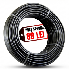 Tub de picurare diametru  de 16 mm, rola de  100 m, distanta intre picuratori 40 cm, 4 L/h